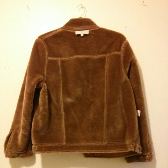 NWOT St. John Sport Faux Shearling Jacket Size L Aviator Bomber Teddy - Picture 11 of 15